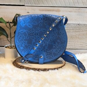 Rebecca Minkoff Skylar Blue Saddle Bag